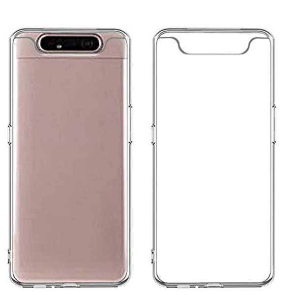 Stilsäkert Skyddsskal i Silikon - Samsung Galaxy A80 Transparent/Genomskinlig