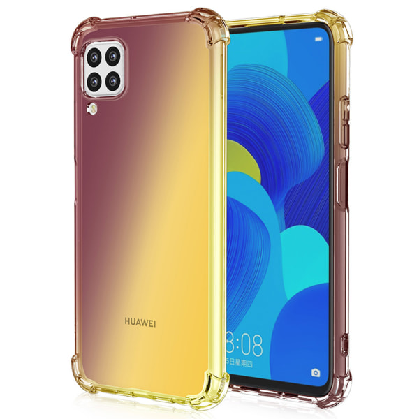 Huawei P40 Lite - Silikonskal Svart/Guld