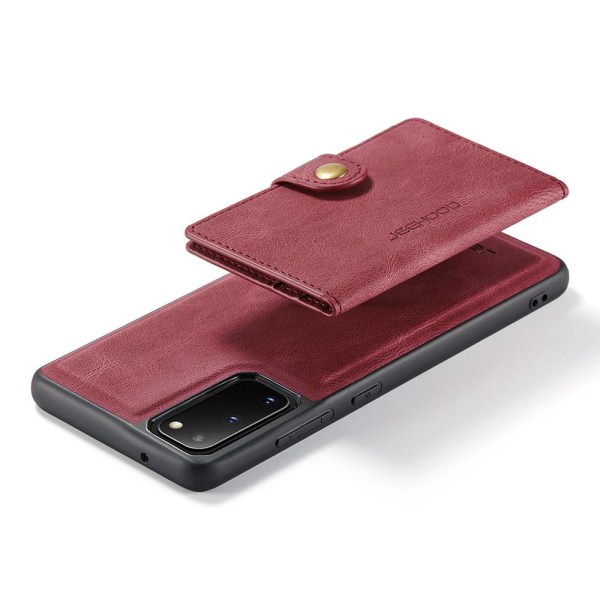 Samsung Galaxy S20 FE - Stilfuldt praktisk cover med kortrum Svart