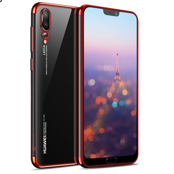 Beskyttende silikonecover - Huawei P20 Pro Röd