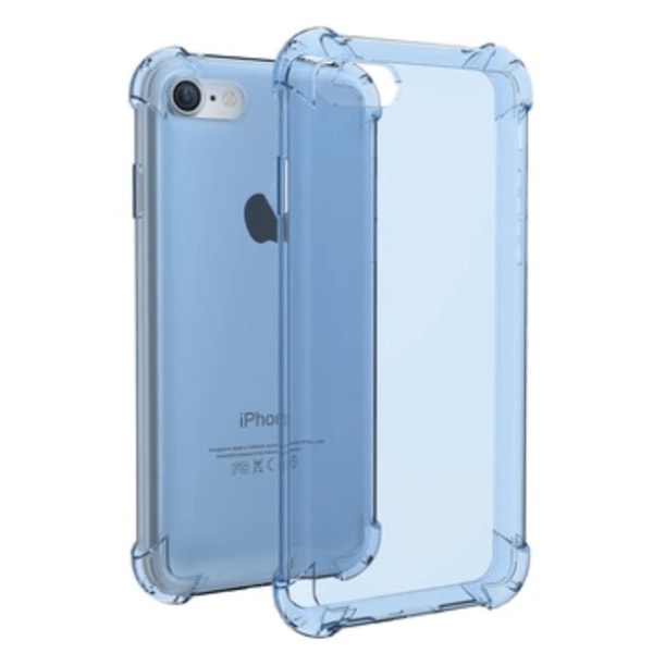 Praktiskt Exklusivt Silikonskal (Extra tjocka hörn) för iPhone 7 Blå