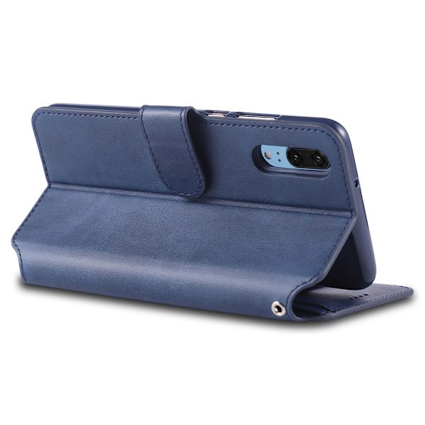Stilsäkert Skyddande Plånboksfodral - Huawei P20 Pro Röd