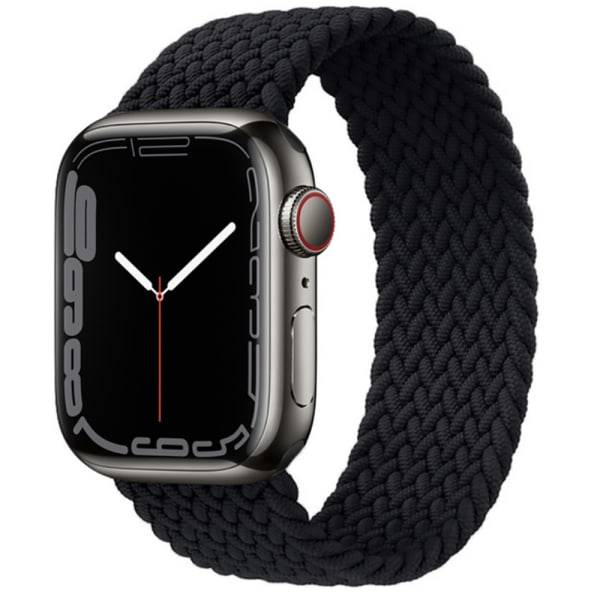 Hållbart Elastiskt Apple Watch Armband 38mm/40mm/41mm Svart/Röd S