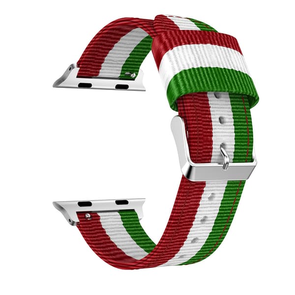 Nylon-Armband till Apple Watch 42mm Blå/Vit Blå/Vit