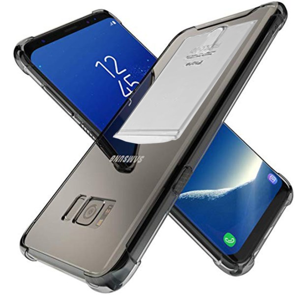 Praktiskt Skal med Korthållare - Samsung Galaxy S8 Plus Transparent/Genomskinlig