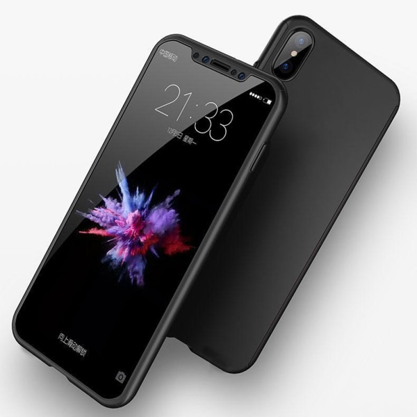 iPhone XR - Floveme Elegant Double Case Svart