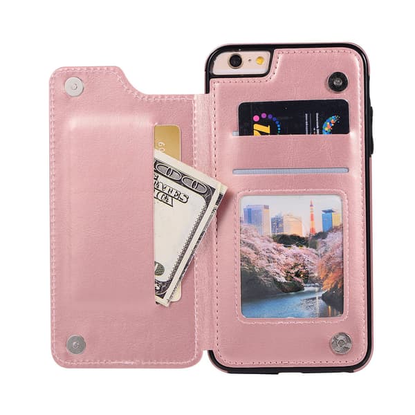 iPhone 6/6S Plus - Plånboksskal från NKOBEE Rosa