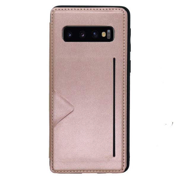 Elegant stødabsorberende etui med kortplads - Samsung Galaxy S10 Roséguld