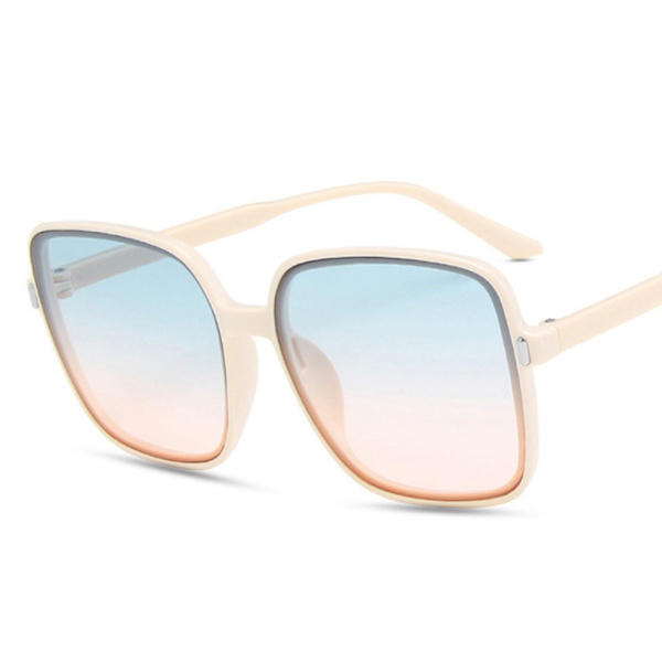Stilrena Elegant Polariserade Solglasögon Beige