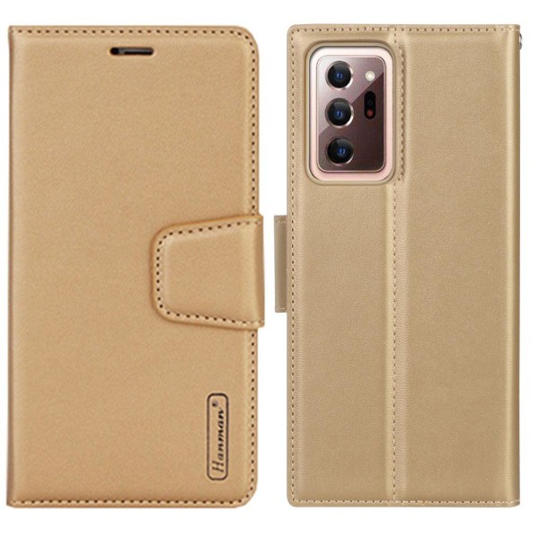Samsung Galaxy Note 20 Ultra - Elegant HANMAN Plånboksfodral Svart