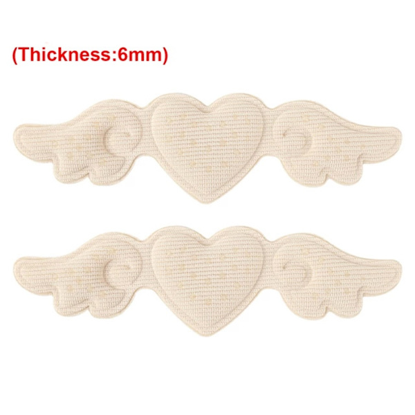 Bekväma Skyddande Hälinlägg Innersulor Skoinlägg Beige 6MM