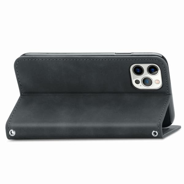 iPhone 12 Pro - Profesjonelt Floveme Lommebokfutteral Svart