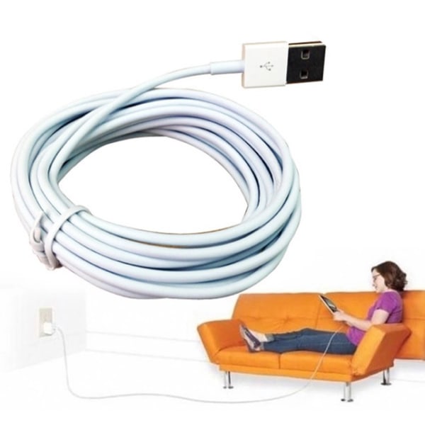 200cm USB-laddkabel BLANOU (Lightning) (VIT) Vit