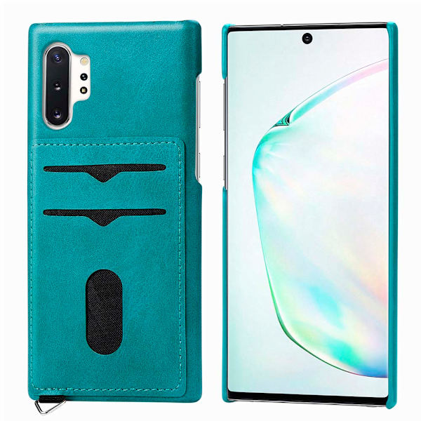 Skal med Kortfack - Samsung Galaxy Note10 Plus Havsgrön
