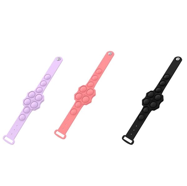 Fidget Toy Armband Pop It Simple Dimple Antistress Rosa