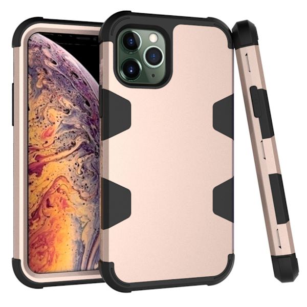 iPhone 11 - Stötdämpande Skyddsskal (RUGGED ROBOT) Roséguld/Grå