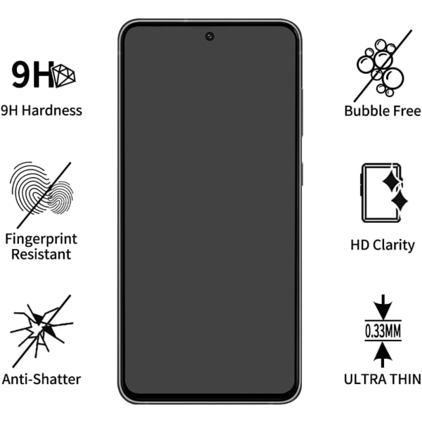 Fulddækkende hærdet glas 2.5D skærmbeskytter OnePlus 10T (3-pak) Transparent