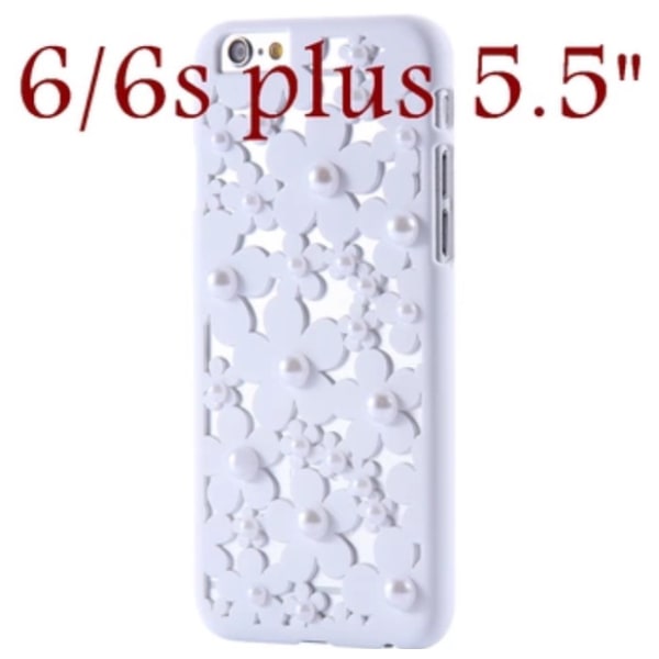 IPHONE 6 /6s plus LUXURY Flower Pearl -kotelo Svart
