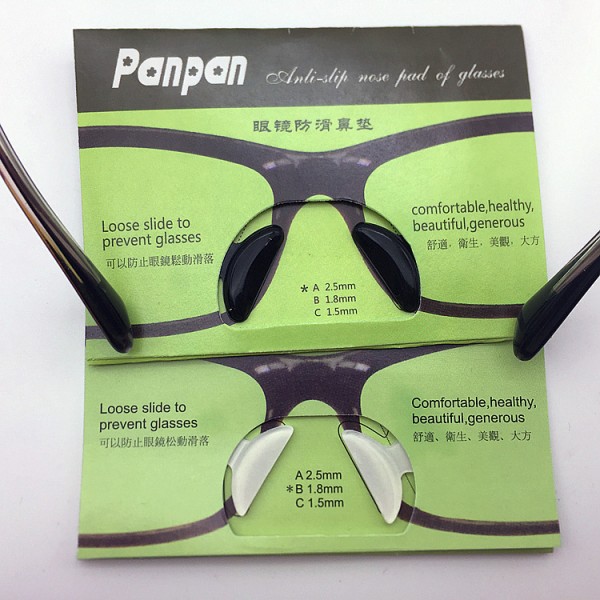 Smarte og komfortable briller-næsepuder i silikone (1-par) Genomskinlig 1.8mm
