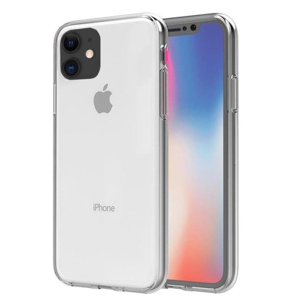 iPhone 12 Mini - Iskuja vaimentava tyylikäs kaksipuolinen silikonikuori Blå