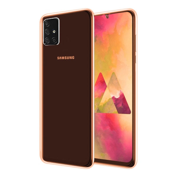 Samsung Galaxy A71 - Huomaavainen täyskantinen silikonikuori Blå