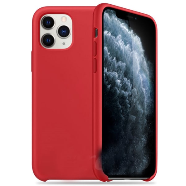 iPhone 11 Pro - Genomtänkt Skyddsskal i Silikon FLOVEME Röd Röd