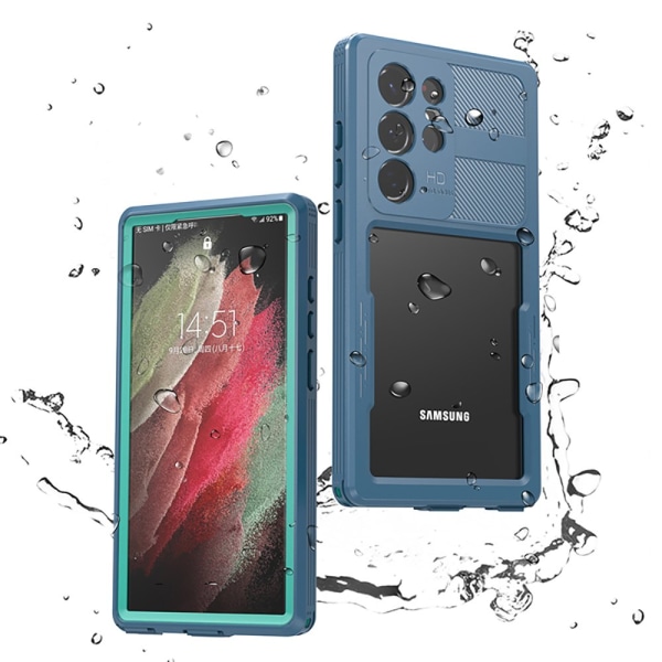 Samsung Galaxy S23 Ultra - IP68 vedenpitävä kansi Blå