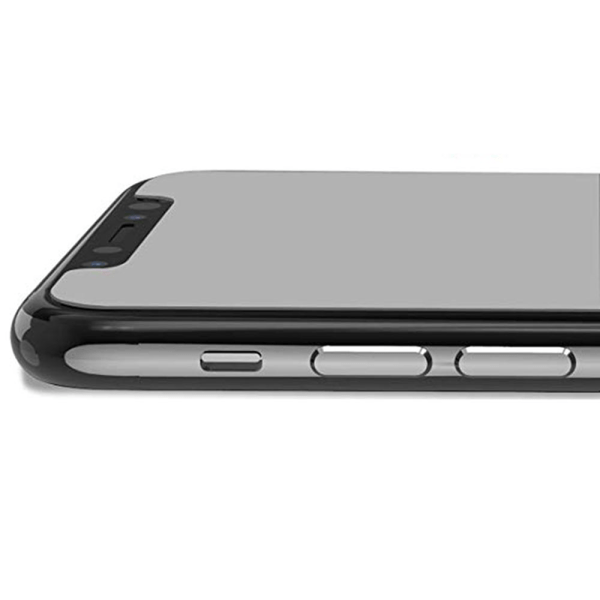 iPhone XR skjermbeskytter 2.5D 2-PACK med ramme 9H HD-Clear Screen-Fit Svart
