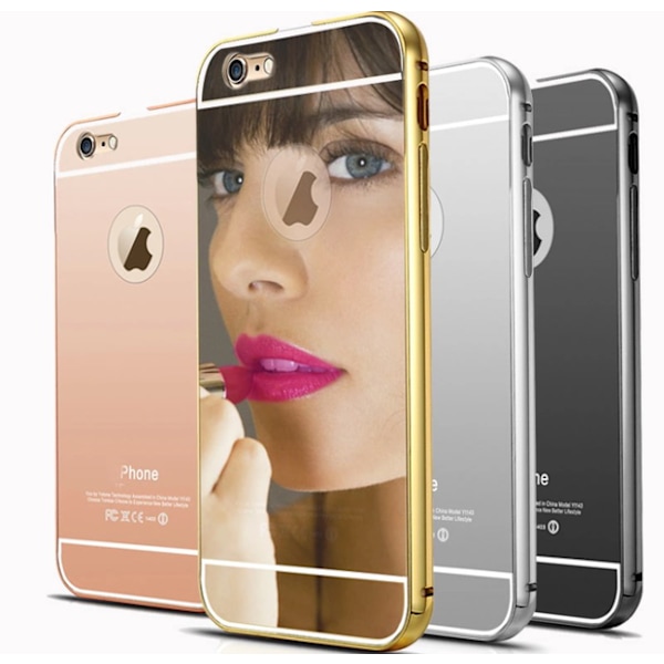 iPhone 6/6S - Elegant skal fr�n LEMAN (ram i Aluminium) Roséguld Roséguld