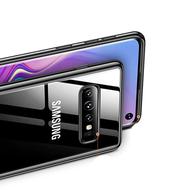Samsung Galaxy S10 - Beskyttende elektrosilikondeksel Roséguld