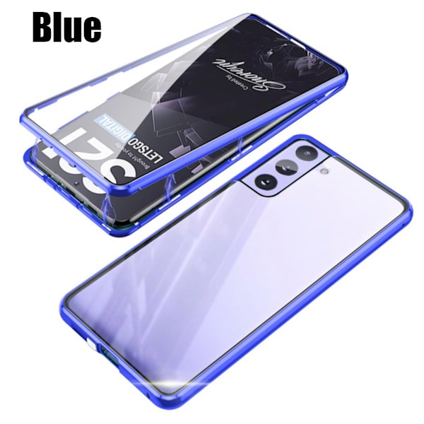 Samsung Galaxy S21 Plus - Stilrent Dubbelt Magnetiskt Skal Silver