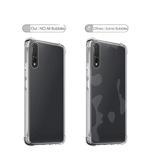 Extra Skyddande Silikonskal (Tjock kant) - Huawei P30 Transparent
