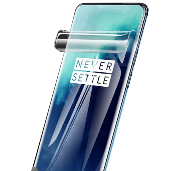 OnePlus 7 Pro 3-PACK Blød skærmbeskytter PET 9H 0,2 mm Svart