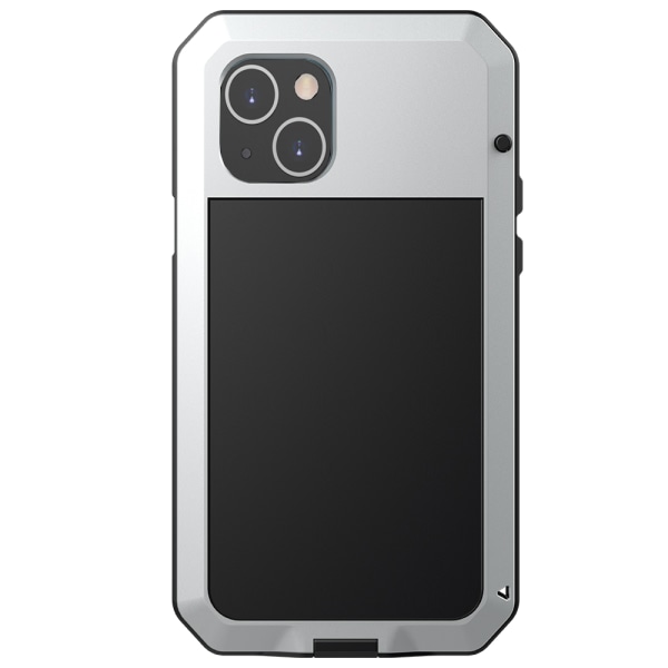 iPhone 13 - Kraftig 360-beskyttende deksel i aluminium HEAVY DUTY Silver