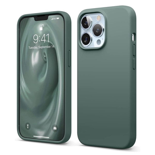iPhone 13 Pro - Stilig beskyttende FLOVEME-deksel Grön