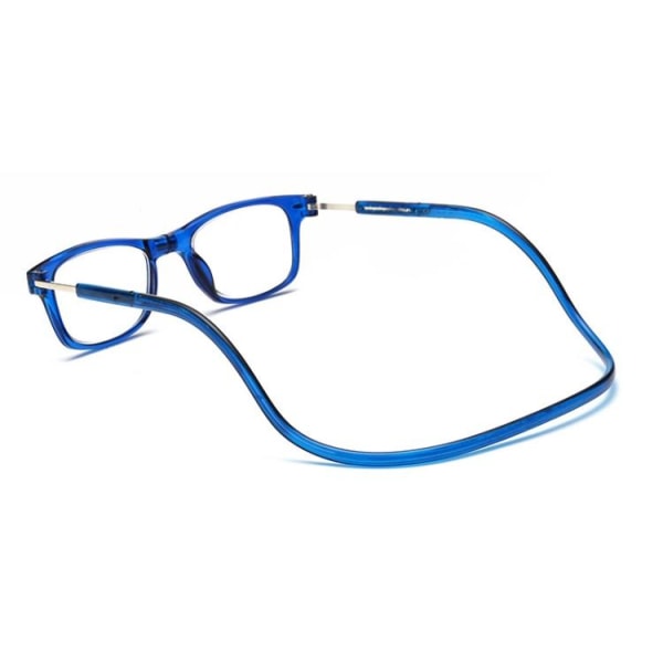 Smarta Läsglasögon med MAGNET Blå 2.5