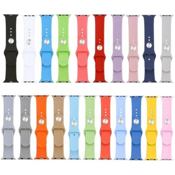 Apple Watch 4 - 38/40/41mm -  NORTH EDGE Stilrena Silikonarmband Soft Lila L