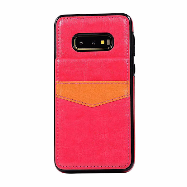 Skyddande Skal med Kortfack (Leman) - Samsung Galaxy S10E Blå Blå