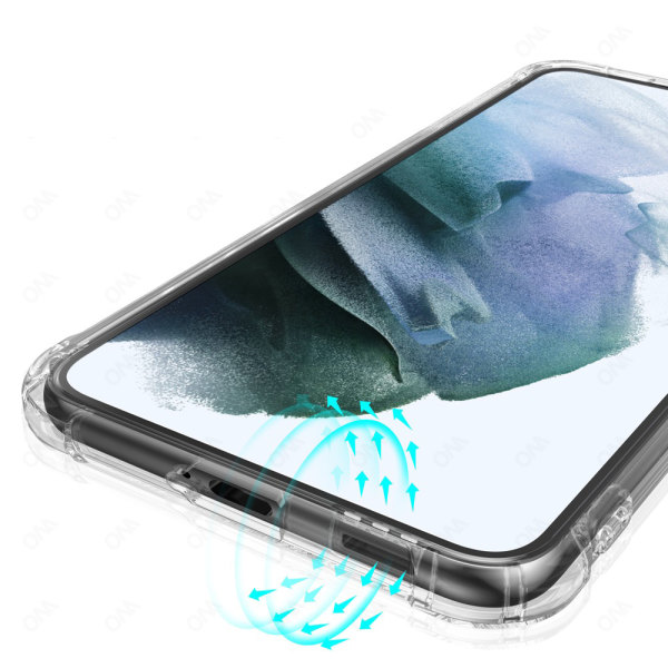Samsung Galaxy S22 Cover Tykt Hjørne Ergonomisk Design Transparent