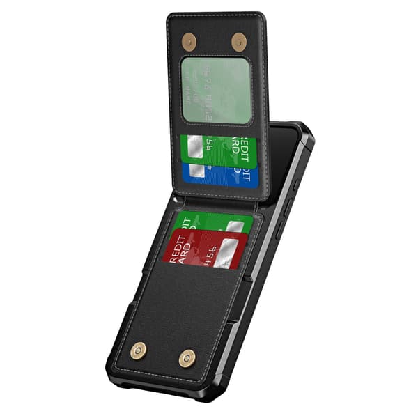 iPhone 16 Kortfodral - Tunt & Skyddande Svart