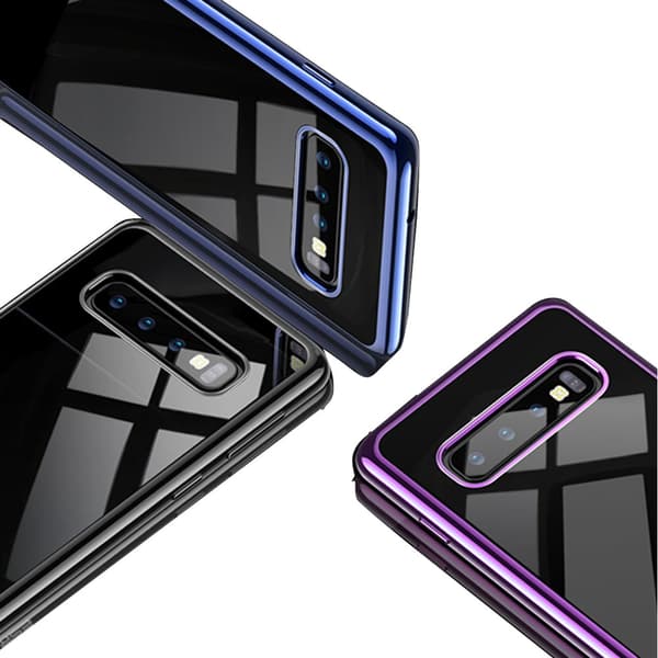 Samsung Galaxy S10E - Effektfullt St�td�mpande Silikonskal Guld