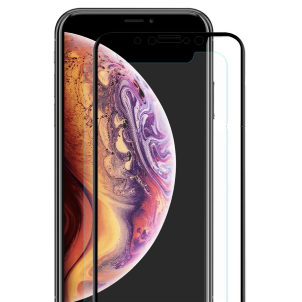 HuTechs 3-PACK Carbon-Skärmskydd för iPhone XS Max Svart