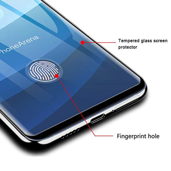 3-PACK Samsung Galaxy S10+ skærmbeskytter TASKE-venlig HD 0,3 mm Svart