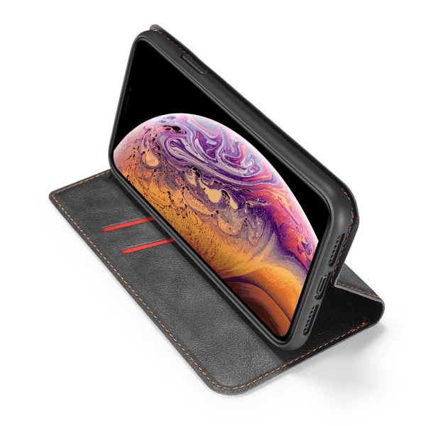 Ammattimainen käytännöllinen lompakkokotelo - iPhone 11 Pro Röd