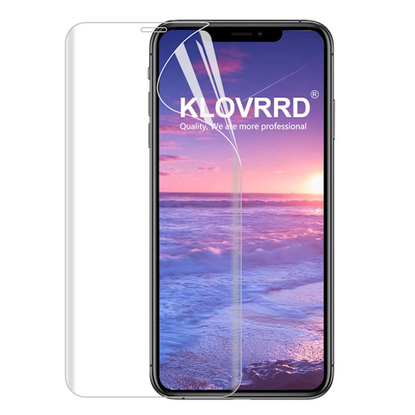 Fram- & Baksida iPhone X/XS Sk�rmskydd 9H Nano-Soft Transparent/Genomskinlig