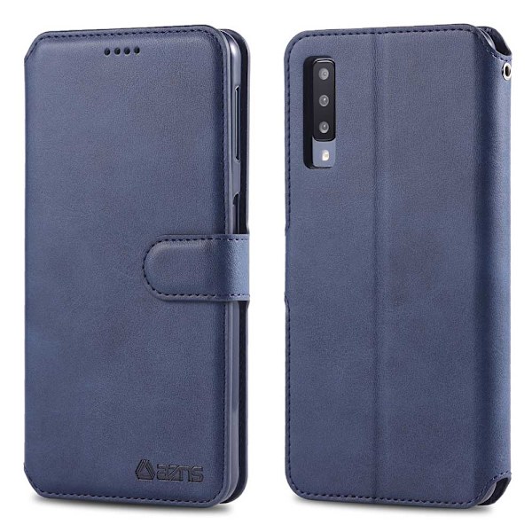 Skyddande Robust Plånboksfodral - Samsung Galaxy A50 Svart