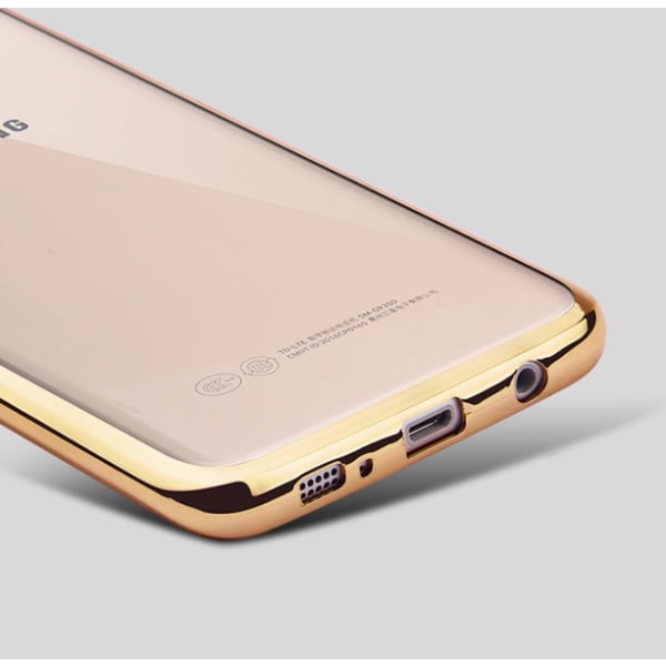 Samsung Galaxy S7 Edge - Stilig silikondeksel fra LEMAN Silver/Grå