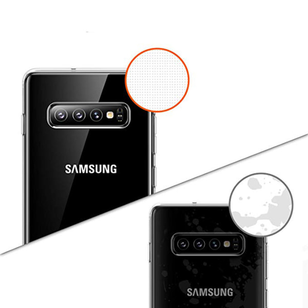 Effektivt beskyttelsesdeksel laget av myk silikon for Samsung Galaxy S10e Guld