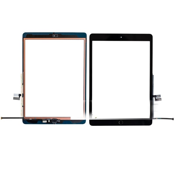 Pekskärm Digitaliseringsglas & Hemknapp iPad 7/8 2019/2020 10.2" Svart