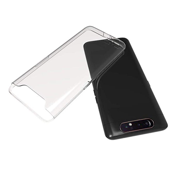 Stilsäkert Skyddsskal i Silikon - Samsung Galaxy A80 Transparent/Genomskinlig